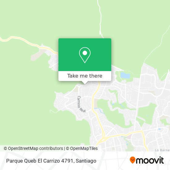 Mapa de Parque Queb El Carrizo 4791