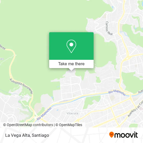 La Vega Alta map