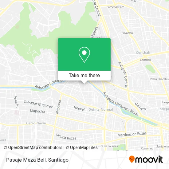 Pasaje Meza Bell map