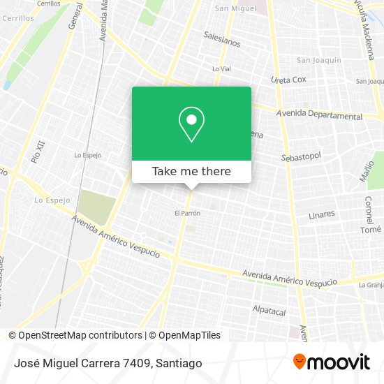 José Miguel Carrera 7409 map