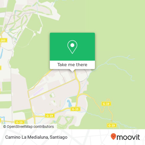 Camino La Medialuna map