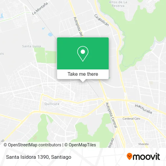 Santa Isidora 1390 map