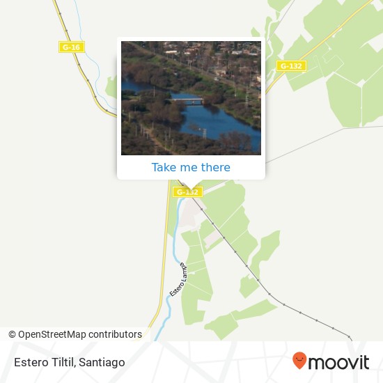 Estero Tiltil map