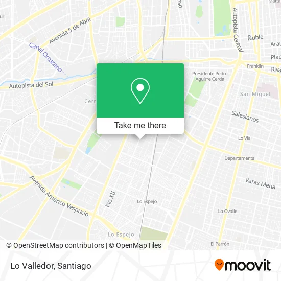 Lo Valledor map