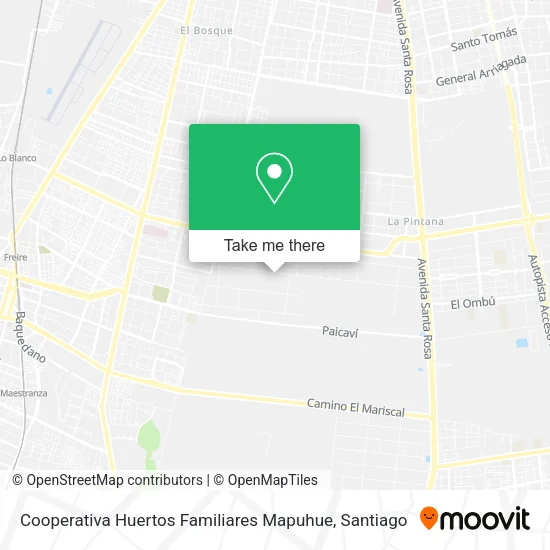 Cooperativa Huertos Familiares Mapuhue map