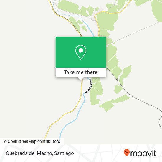 Mapa de Quebrada del Macho