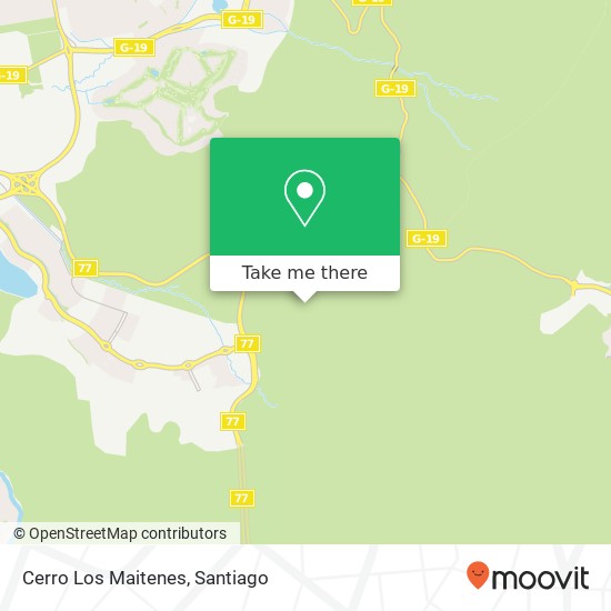 Cerro Los Maitenes map