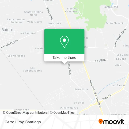 Cerro Liray map