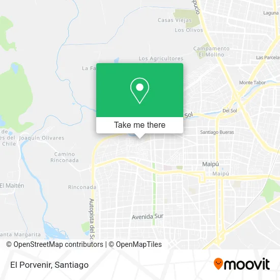 El Porvenir map