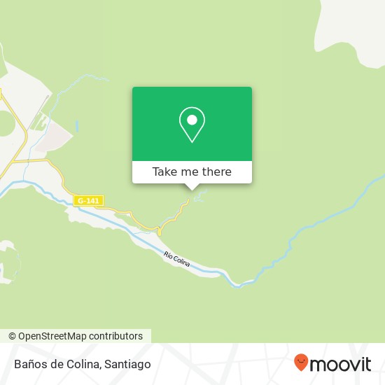 Baños de Colina map