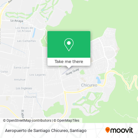 Aeropuerto de Santiago Chicureo map