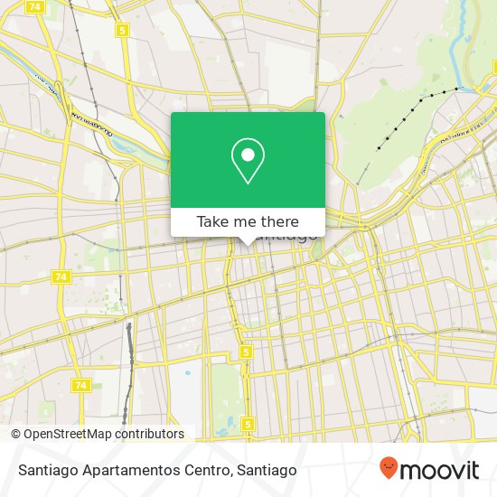 Santiago Apartamentos Centro map