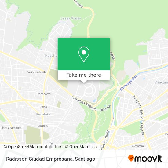 Radisson Ciudad Empresaria map