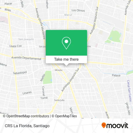 Mapa de CRS La Florida