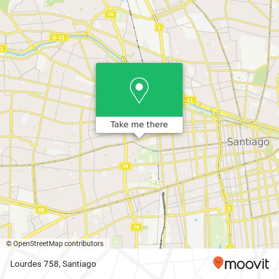 Lourdes 758 map