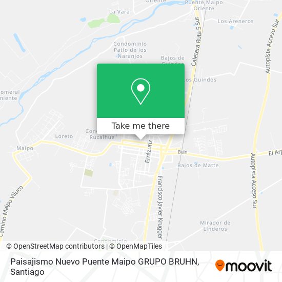 Paisajismo Nuevo Puente Maipo GRUPO BRUHN map