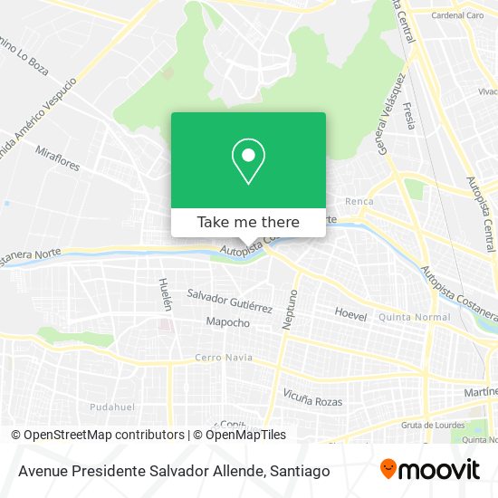 Avenue Presidente Salvador Allende map