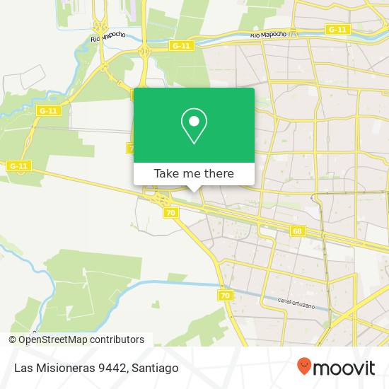 Las Misioneras 9442 map