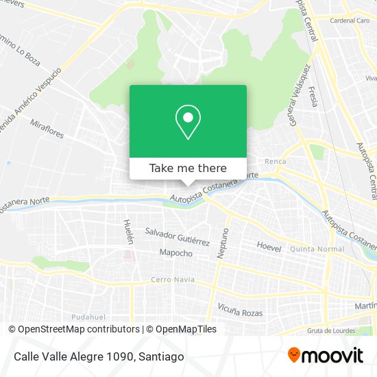Calle Valle Alegre 1090 map