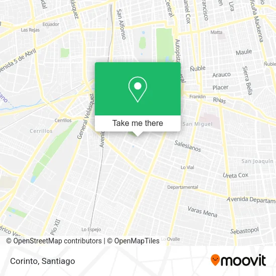 Corinto map