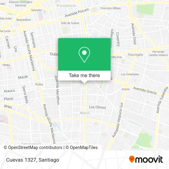 Cuevas 1327 map