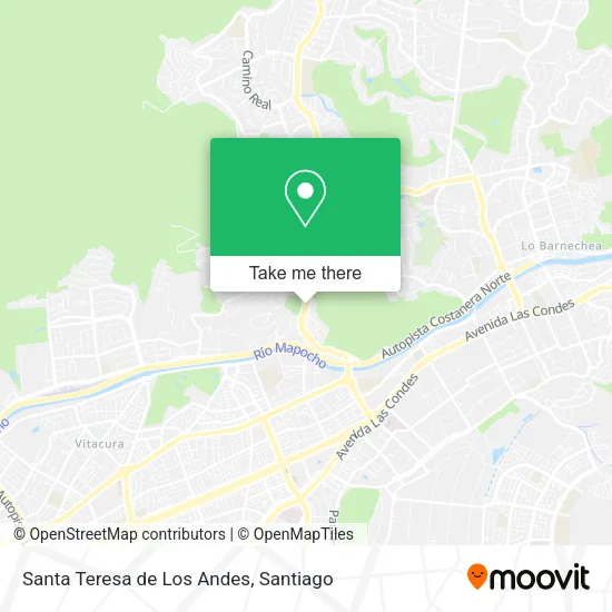 Santa Teresa de Los Andes map