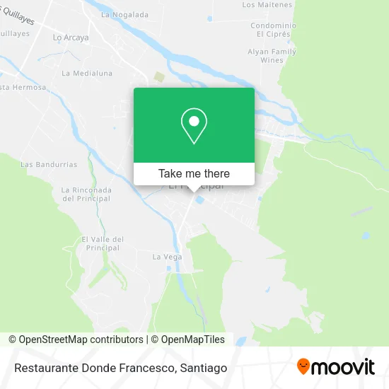 Mapa de Restaurante Donde Francesco