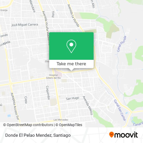Donde El Pelao Mendez map