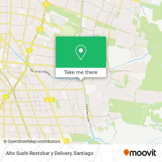 Alto Sushi Restobar y Delivery map