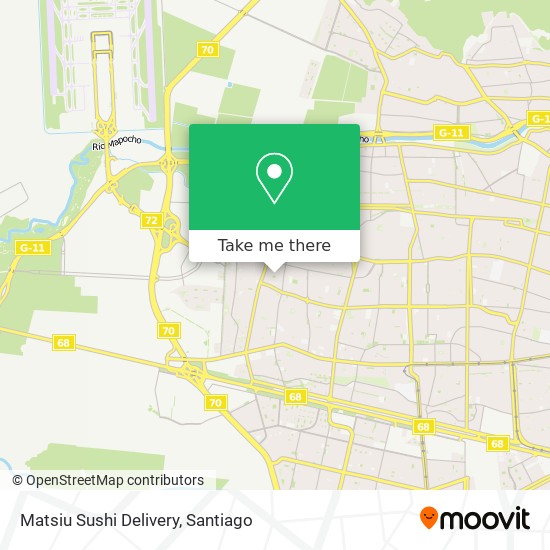 Matsiu Sushi Delivery map