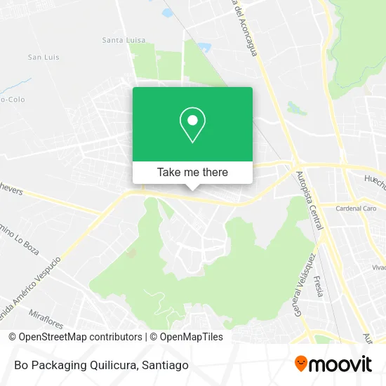 Bo Packaging Quilicura map