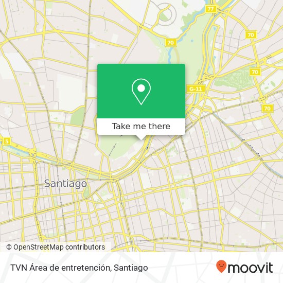 TVN Área de entretención map