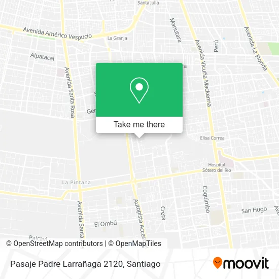 Pasaje Padre Larrañaga 2120 map