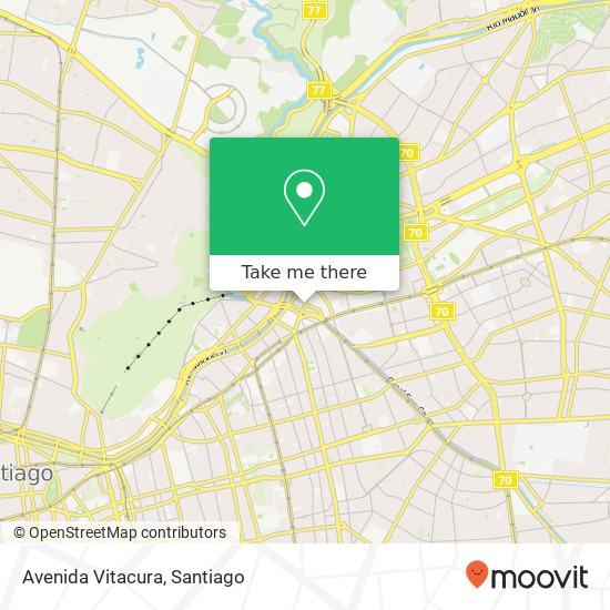 Avenida Vitacura map