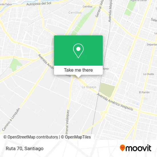 Ruta 70 map