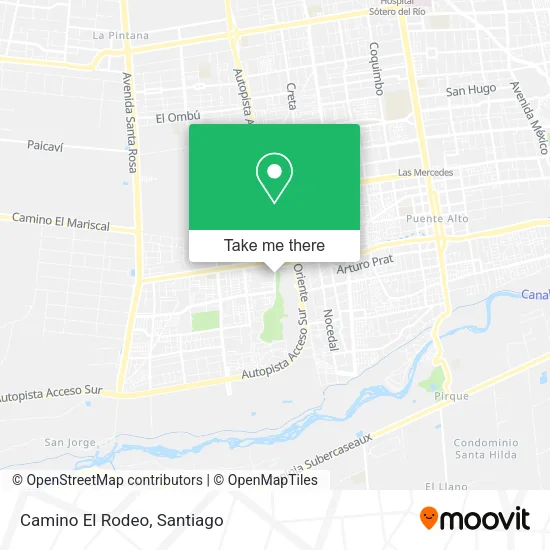 Camino El Rodeo map