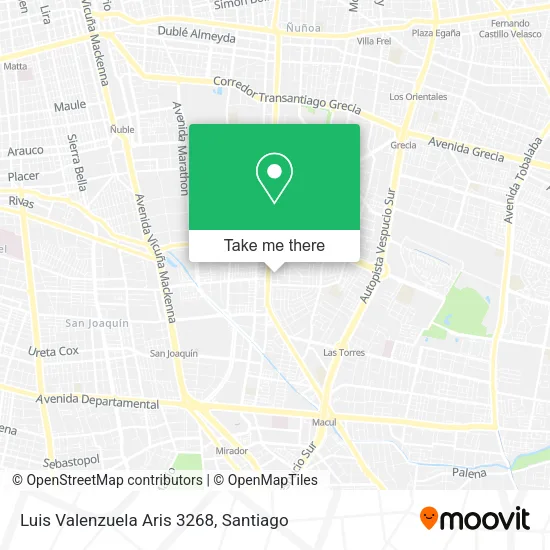 Luis Valenzuela Aris 3268 map