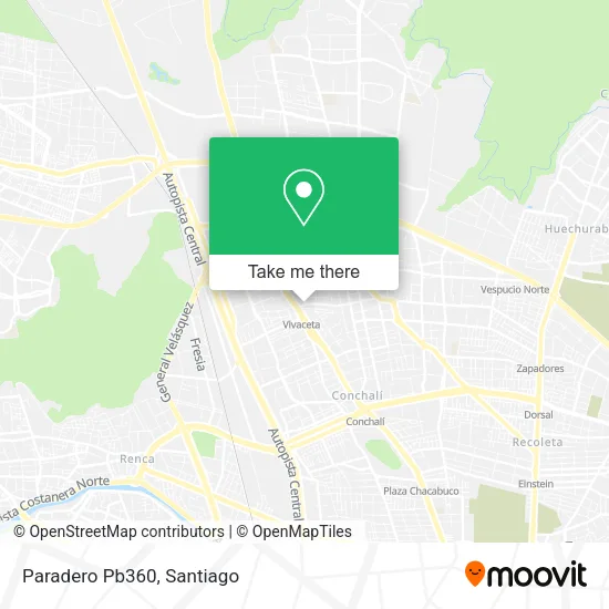 Paradero Pb360 map