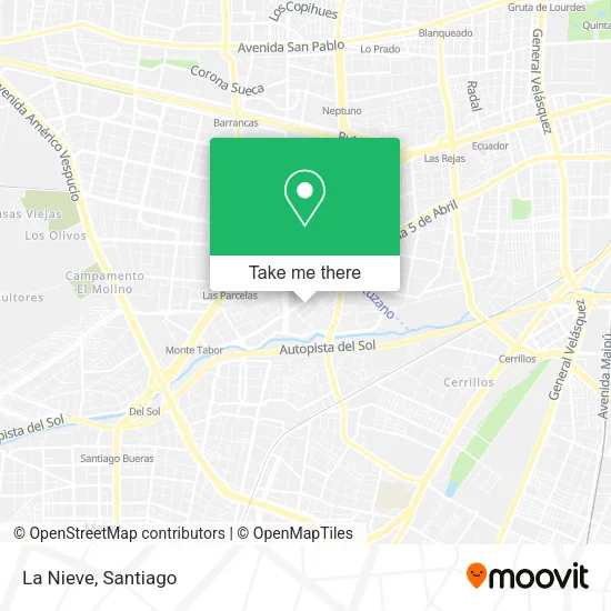 La Nieve map