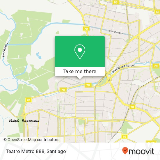 Teatro Metro 888 map