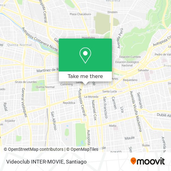 Videoclub INTER-MOVIE map