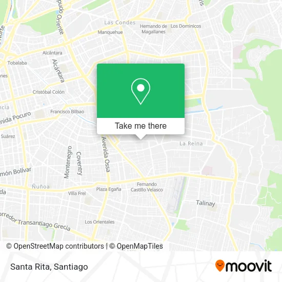 Santa Rita map