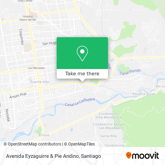 Avenida Eyzaguirre & Pie Andino map