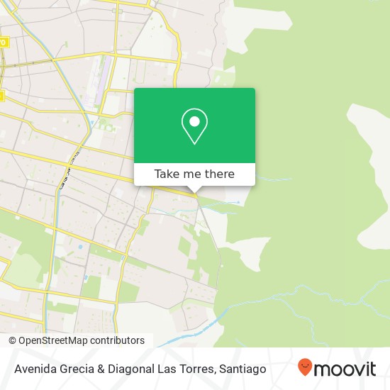 Avenida Grecia & Diagonal Las Torres map