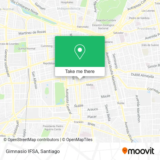 Gimnasio IFSA map