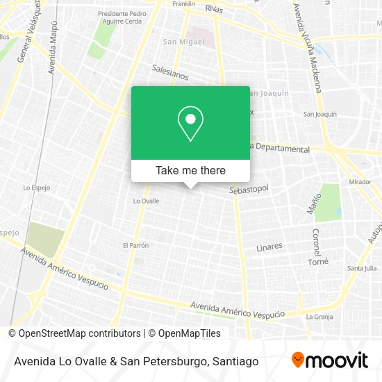 Avenida Lo Ovalle & San Petersburgo map