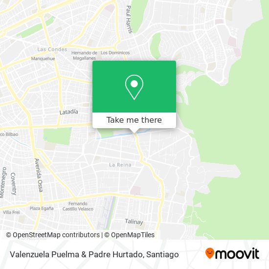 Mapa de Valenzuela Puelma & Padre Hurtado