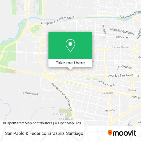 San Pablo & Federico Errázuriz map