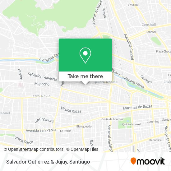 Salvador Gutiérrez & Jujuy map