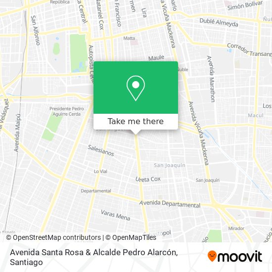 Avenida Santa Rosa & Alcalde Pedro Alarcón map